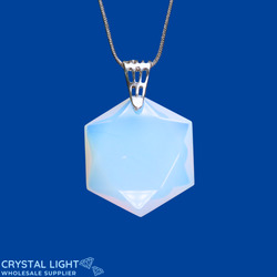 Opalite Hexagon Pendant
