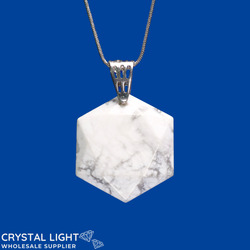 Howlite Hexagon Pendant
