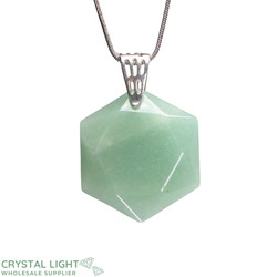 Green Aventurine Hexagon Pendant