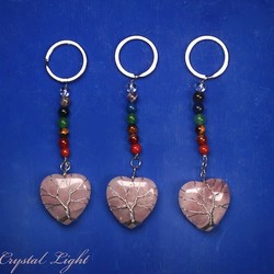 Keychains: Rose Quartz Chakra Keychain