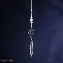 Suncatchers: Point Drop Spiral Suncatcher- Purple