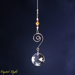 Suncatchers: Spiral Suncatcher- Yellow & Red