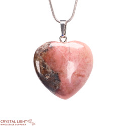 Rhodonite Heart Pendant