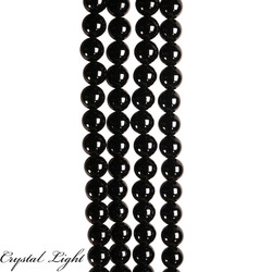 8mm Bead: Black Obsidian Beads 8mm