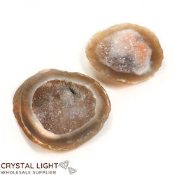 Agate Geode Pot with Lid