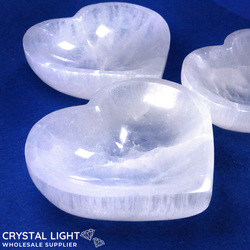 Selenite Heart Bowl /10cm