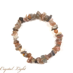 Mixed Moonstone Chip Bracelet
