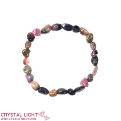 Tumble Bead Bracelets: Mixed Tourmaline Tumble Bracelet