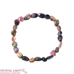 Tumble Bead Bracelets: Mixed Tourmaline Tumble Bracelet