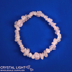Pale Rose Quartz Chip Bracelet