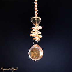 Ball Drop Suncatcher- Tangerine Aura/ 30mm