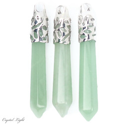 Terminated Pendant: Green Aventurine Long Pendant