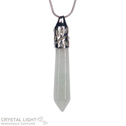 Terminated Pendant: Green Aventurine Long Pendant