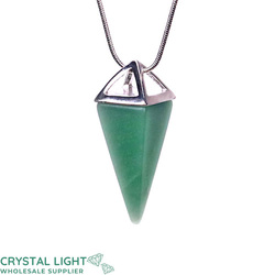 Green Aventurine Pyramid Pendant