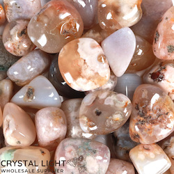 Flower Agate Large Tumble/ 250g