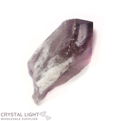 Natural Points: Smokey Amethyst Semi Polished Wand