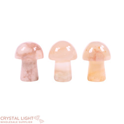Flower Agate Mini Mushroom