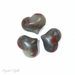 Bloodstone Small Puff Heart