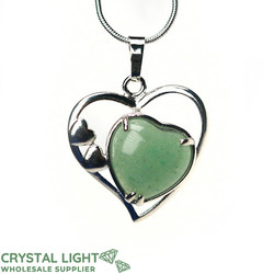 Aventurine Multi-Heart Pendant