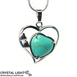 Blue Howlite Multi-Heart Pendant