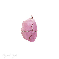 Raw Stone Pendants: Kunzite Pendant #2
