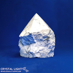 Howlite Cut Base Point