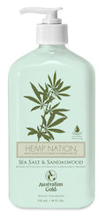 Sunbed Accessories & After-Tan Extenders: Hemp Nation Sea Salt & Sandalwood Tan Extender 535ml Pump Bottle