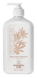 Sunbed Accessories & After-Tan Extenders: Hemp Nation Vanilla Bean & Pistachio Tan Extender 535ml Pump Bottle