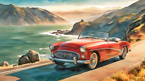 Red Classic Car
