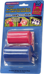 Pet Poop control: Pet waste Clean-up bags 30 ctn roll (pink)