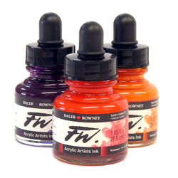 Inks: Daler-Rowney FW Artist Ink 29.5ml
