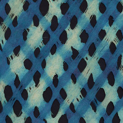Mexican: Amate Weave Lattice Blue Hues