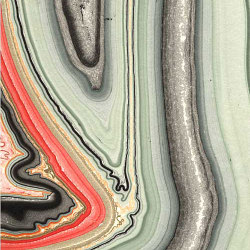 Thai: Marbled Turquoise Apricot & Raspberry