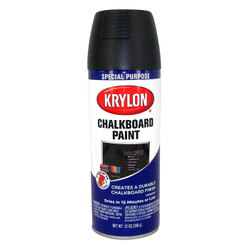 Sprays: Krylon Chalkboard Spray Paint Black 12oz