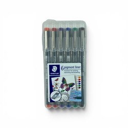 Staedtler Pigment Liner 0.3 Set of 6 Colors