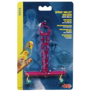 Birds: Spray Millet Holder. Includes Fun Bells.