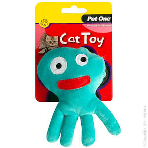 Cats: Pet One Cat Toy - Plush Octopus Blue 12.5cm
