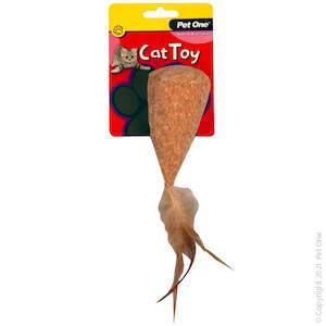 Cats: Pet One Cat Toy - Plush Cork Teepee 10.5cm