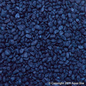 Aquarium Gravel Stones: Aqua One Gravel - Deep Blue 1kg