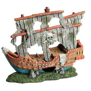 Aquarium Ornaments: Aqua One Pirate Ship Ornament