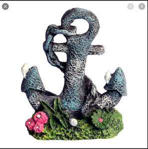 Aqua One Mini Ruined Anchor Ornament