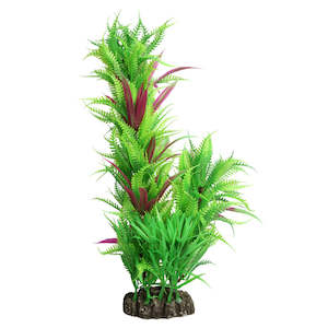 Plastic Silk Plants: Realistic Aquarium Plant - Green Fern