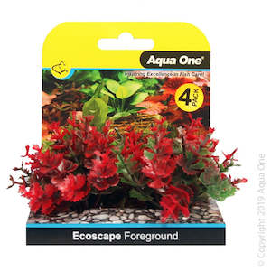 Plastic Silk Plants: Vibrant Artificial Aquarium Plant - Red Catspaw