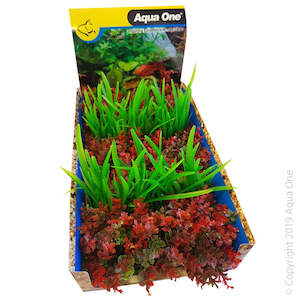 Plastic Silk Plants: Ecoscape Foreground Catspaw R/lilaeopsis GN Mix Punnet