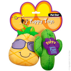 Dog Toys: Puppy Toy - Cactus Family 2pcs Set
