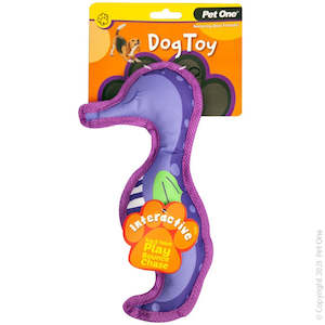 Dog Toys: Dog Toy - Squeaky Seahorse