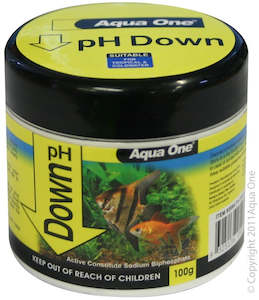 Aquarium Health: Aqua One pH Down Quick Drop - 100 gram