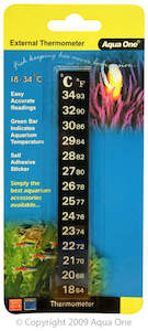 Aquarium Heating: Aqua One External Thermometer. Stick on.