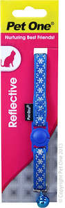 Pet One Cat Collar Blue 10mm. 15-22.5cm
