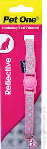 Pet One Cat Collar Pink 10mm. 15-22.5cm